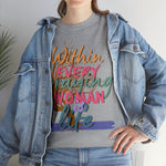 Behind Every Praying Woman, graphic faith t-shirt, custom shirts