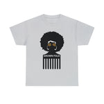 Soul Hair Retro Afro Heavy Cotton Tee of Unisex Heavy Cotton Tee