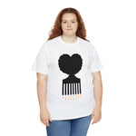 SOUL HAIR HEAD PARTED HEART Cotton Tee of Unisex Heavy Cotton Tee CULTURAL WEAR