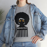 Soul Hair Retro Afro Heavy Cotton Tee of Unisex Heavy Cotton Tee