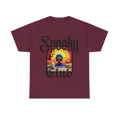 SPOOKY CLUB Unisex Heavy Cotton Tee CULTURAL HOLIDAY WEAR HOLLOWEEN