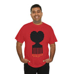 SOUL HAIR HEAD PARTED HEART Cotton Tee of Unisex Heavy Cotton Tee CULTURAL WEAR