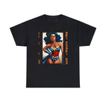 Amazing Black Wonder Woman, graphic t-shirt, custom, african american design, cool design