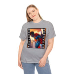 Black Superman on the Climb, graphic t-shirt, custom design, cool colors, african american, black designs