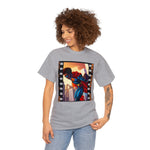 Black Superman on the Climb, graphic t-shirt, custom design, cool colors, african american, black designs