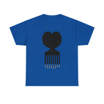 SOUL HAIR HEAD PARTED HEART Cotton Tee of Unisex Heavy Cotton Tee CULTURAL WEAR