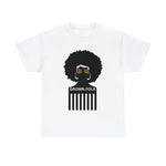 Soul Hair Retro Afro Heavy Cotton Tee of Unisex Heavy Cotton Tee