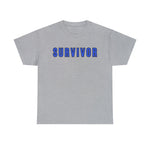 SURVIVOR COLON CANCER Heavy Cotton Tee GOOD VIBES WEAR FAITH