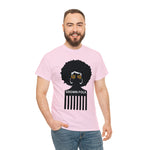 Soul Hair Retro Afro Heavy Cotton Tee of Unisex Heavy Cotton Tee