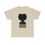 SOUL HAIR HEAD PARTED HEART Cotton Tee of Unisex Heavy Cotton Tee CULTURAL WEAR