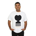 SOUL HAIR HEAD PARTED HEART Cotton Tee of Unisex Heavy Cotton Tee CULTURAL WEAR