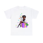 Black Betty Boop into Christmas, cute graphic, christmas tree, colorful shirt for holiday, custom t-shirt design