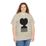 SOUL HAIR HEAD PARTED HEART Cotton Tee of Unisex Heavy Cotton Tee CULTURAL WEAR