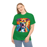 Pit Bull in shades, cool t-shirts, dog graphic shirts, fun shirts with dogs, unisex t-shirts