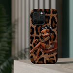 Betty Boop Leopard Cougar Print Magnetic Tough Cases, Boop Lover, Betty Lover, Betty Boop Gift, Boop Lover Gift