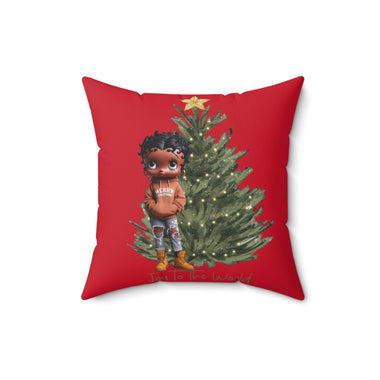 Betty Boop Joy to the World Spun Polyester Square Pillow