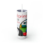 EXPLORING THE WORLD Skinny Tumbler with Straw, 20oz GOOD VIBES RV TRAVEL SISTERHOOD ACCESSORIES